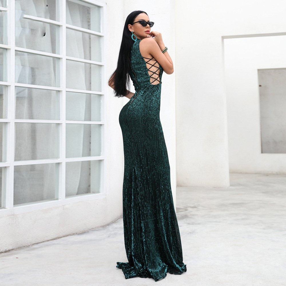 Lace-up party dress - Image 3