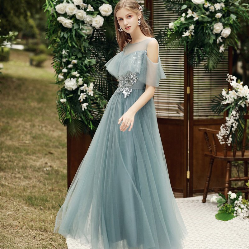 Sister Group Wedding Dress Long Graduation Dress - Image 3