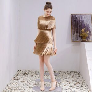 Stitching Fringe Party Dress