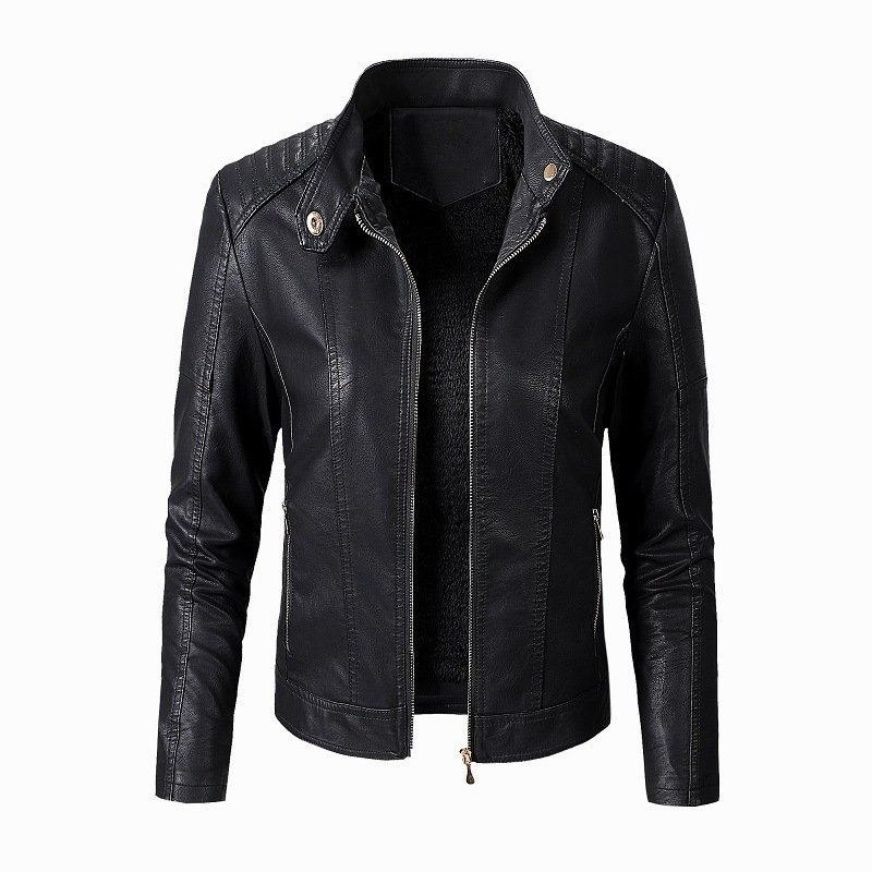 New Women's Leather Jackets Plus Velvet Jackets - Image 5