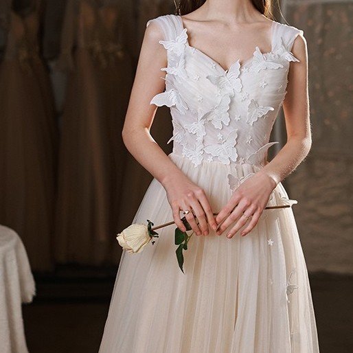 Wedding Banquet Host Evening Dress - Image 3