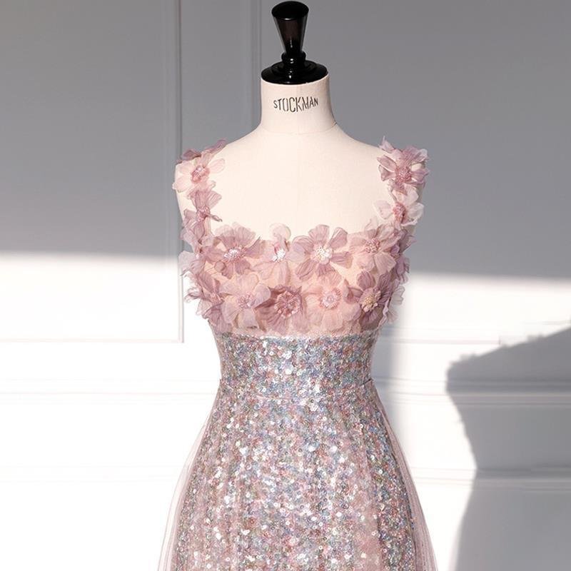 Sequined Flower Wedding Dress For Women - Image 3