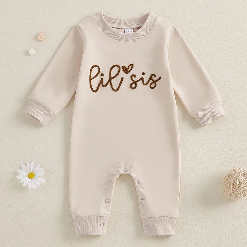 Baby Jumpsuit Baby Girl Simple Onesie - Image 3