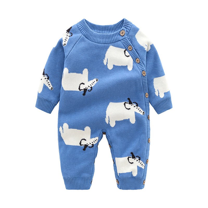 Newborn Baby Clothes Baby Crawling Clothes Thickening Out Baby Harness - Image 5