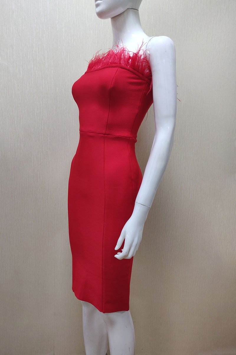 Tube Top Bandage Cocktail Dress Dress - Image 2