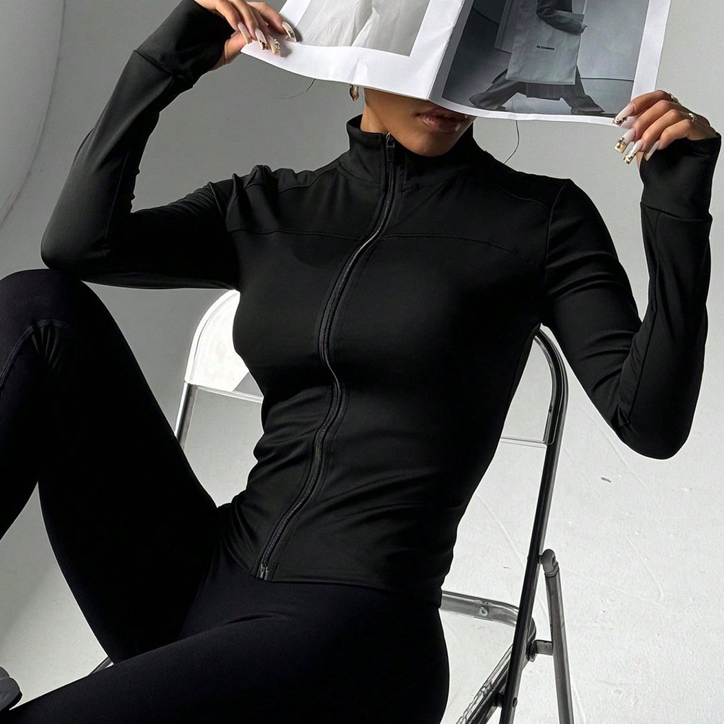 Women's Long-sleeve Yoga Tops And Workout Jackets - Image 5