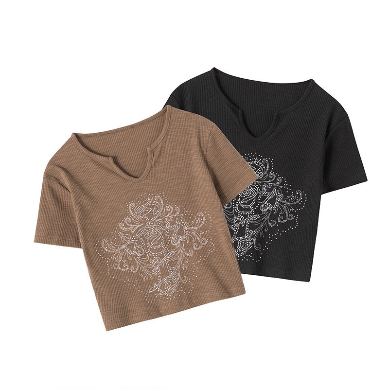 American Vintage Short Short-sleeved Tops For Women - Image 2