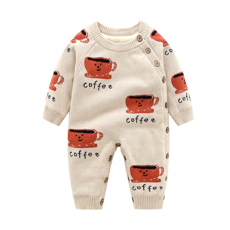 Newborn Baby Clothes Baby Crawling Clothes Thickening Out Baby Harness - Image 6