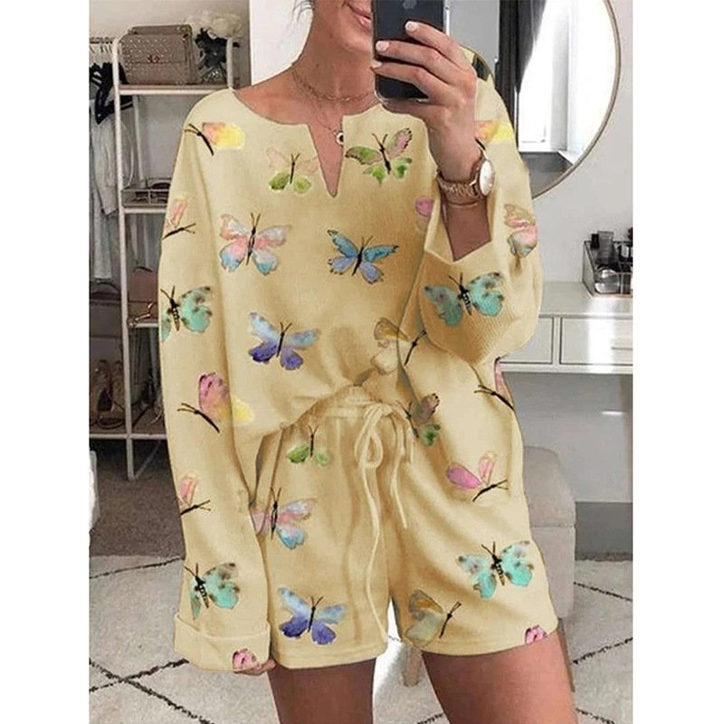 Women Casual Printed Pajamas And Home Wear Suits - Image 3