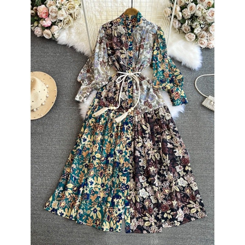 A-line Printed Formal Dress For Women - Image 2