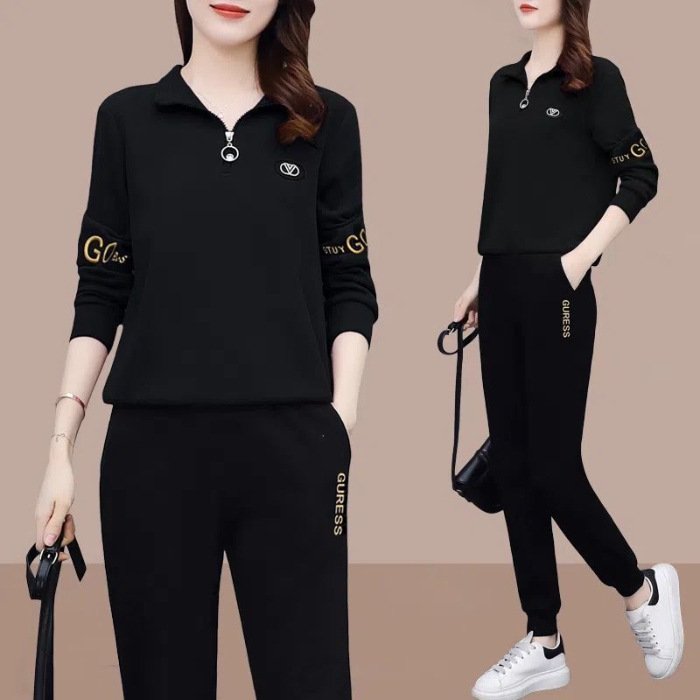 Mother's Wear Thin Suit Casual Sportswear Outer Wear Loose Women - Image 2