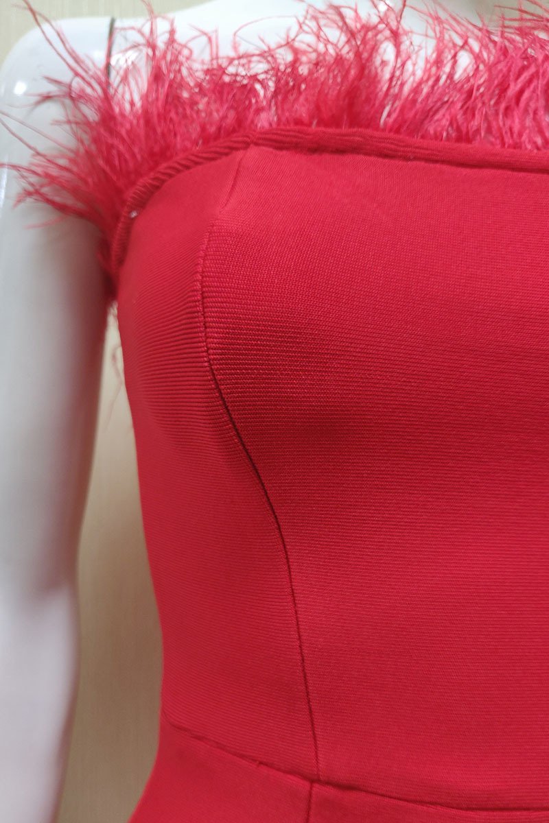 Tube Top Bandage Cocktail Dress Dress - Image 5