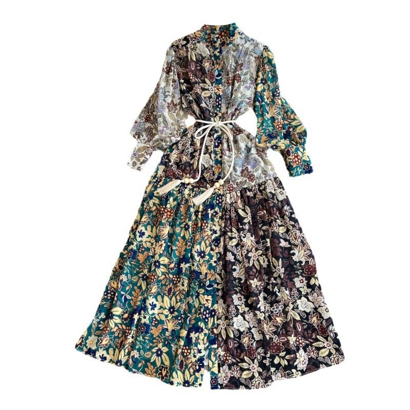 A-line Printed Formal Dress For Women - Image 7