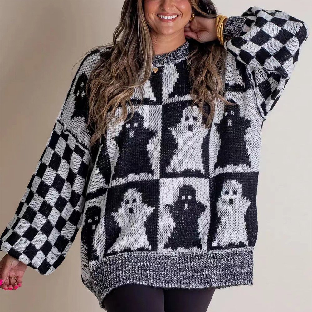 Halloween Cartoon Ghost Tops For Women - Image 3