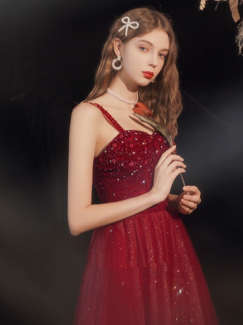Wedding Red Heavy Industry Dress - Image 5