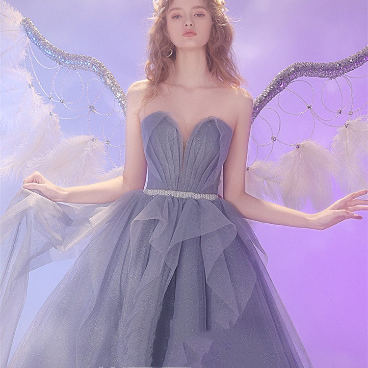 Wedding Dinner Cocktail Party Light Luxury Dress Skirt - Image 2