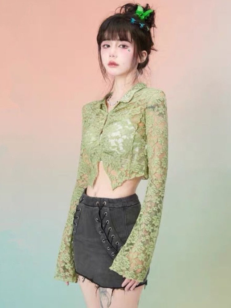 Temperament Short Long-sleeved Shirt Tops For Women - Image 4