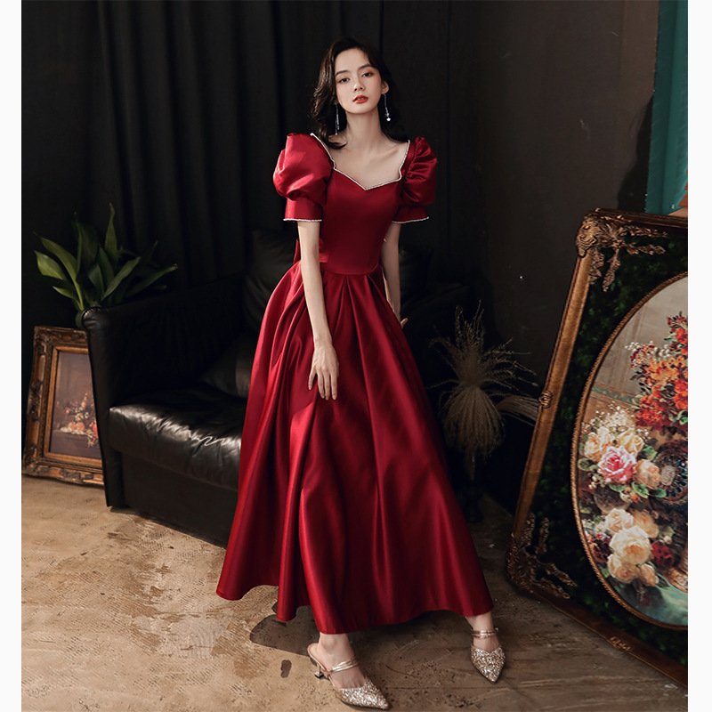 Wine Wedding Dress - Image 6