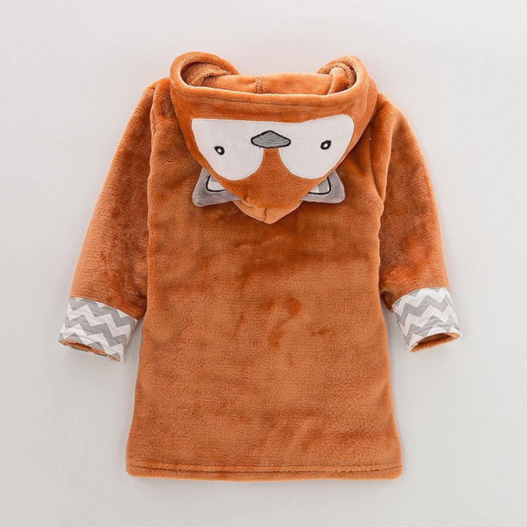 Flannel baby bathrobe - Image 4