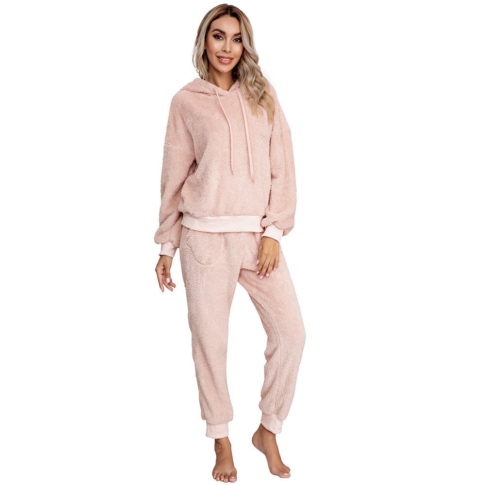 Double-sided Fleece Hooded Sweater Home Wear Casual Women's - Image 3