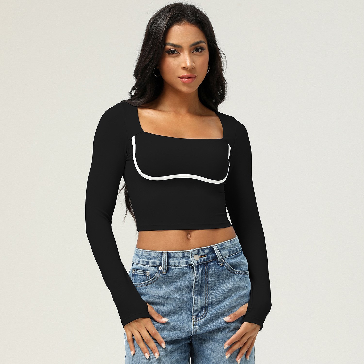 Fashion Casual Fitness Yoga Wear Top Women With Chest Pad - Image 4