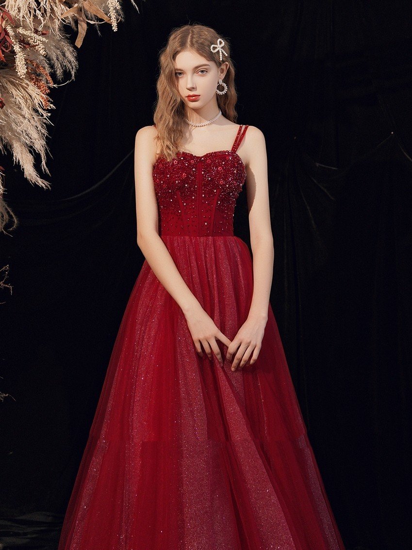 Wedding Red Heavy Industry Dress - Image 6