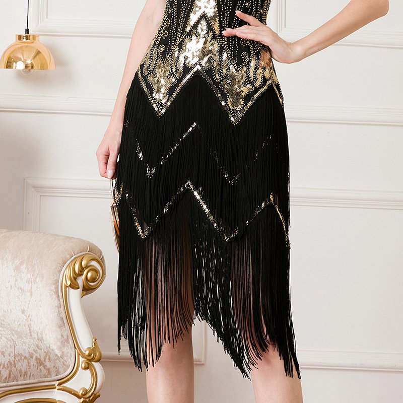 Cocktail Ball Sequin Beaded Dress - Image 5