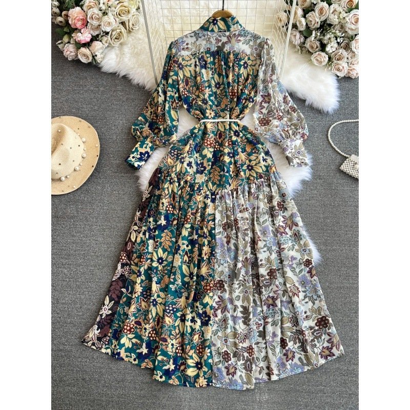 A-line Printed Formal Dress For Women - Image 5