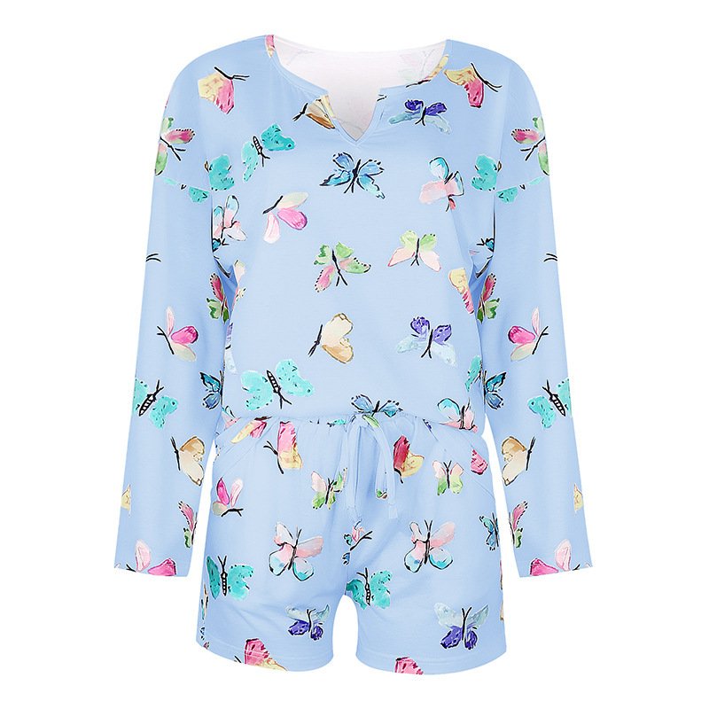 Women Casual Printed Pajamas And Home Wear Suits - Image 4