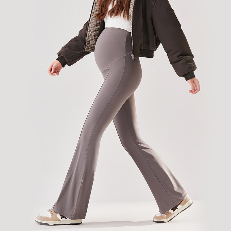 Pregnant Women Wearing Flared Pants For Casual Wear - Image 5