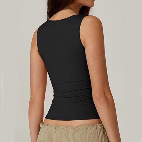 Summer Square-neck Tank Tops For Women Clothing - Image 6