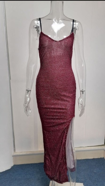 Women's High-end High-waisted Evening Dresses With Suspenders And V-necks - Image 8