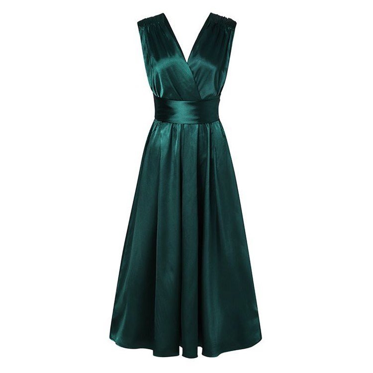 Wrap Hips Women Dresses Long Sleeve Female Robe Bodycon Neck - Image 10