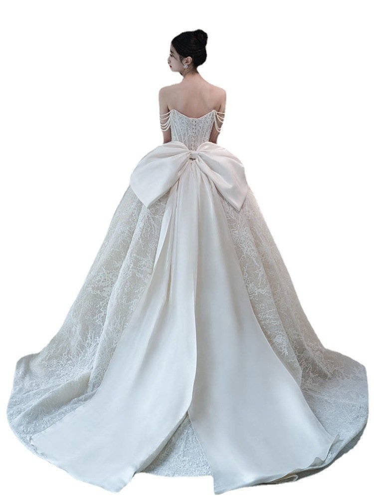 Bandeau Master Wedding Bridal French Light Dress - Image 5