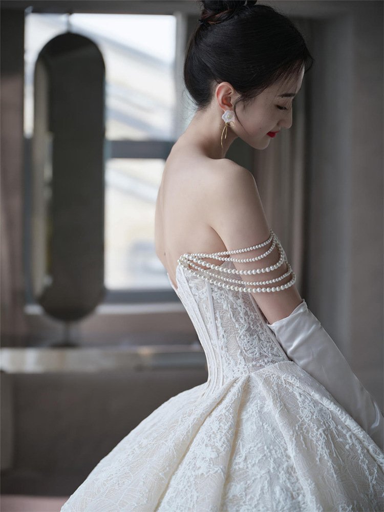 Bandeau Master Wedding Bridal French Light Dress - Image 7