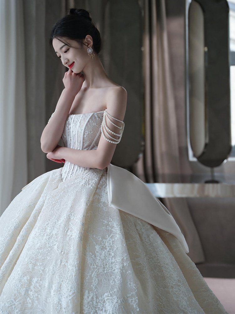 Bandeau Master Wedding Bridal French Light Dress - Image 3