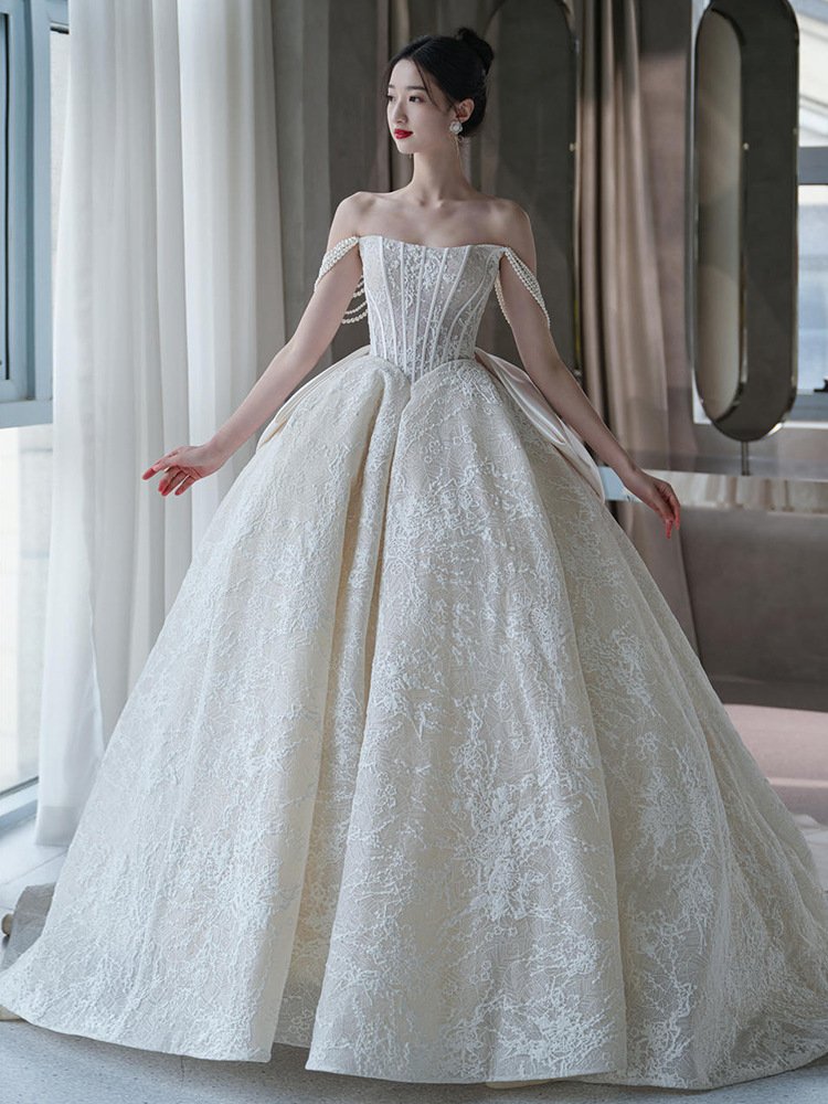 Bandeau Master Wedding Bridal French Light Dress - Image 4