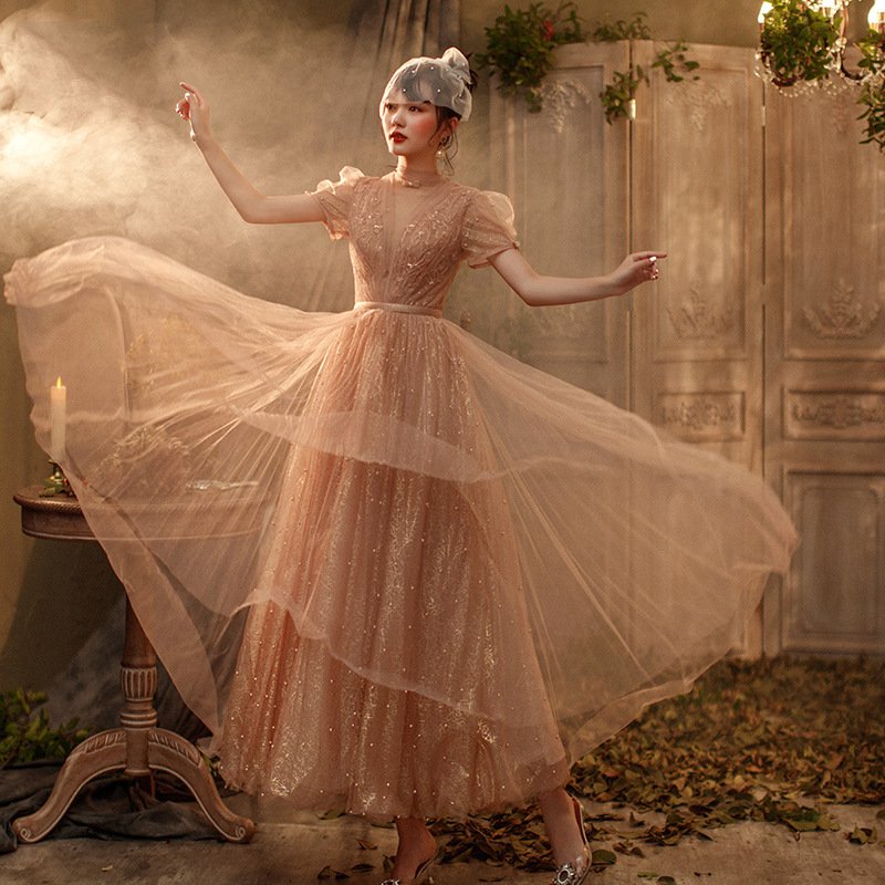 Art Test Host Banquet Bridal Evening Dress Skirt - Image 5