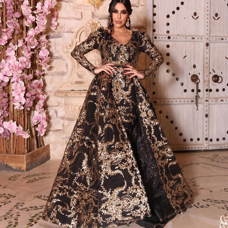Bronzing and swinging sexy tail banquet evening dress - Image 2