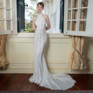 New Chinese-style Retro Morning Gown Slim-fit Dress For Women